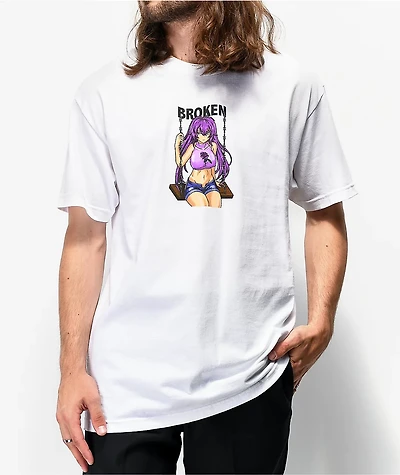 Broken Promises Girl White T-Shirt
