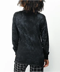 Broken Promises Call Waiting Black Tie Dye Long Sleeve T-Shirt