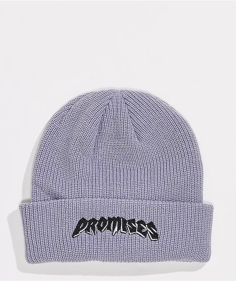 Broken Promises Call Waiting Purple Beanie