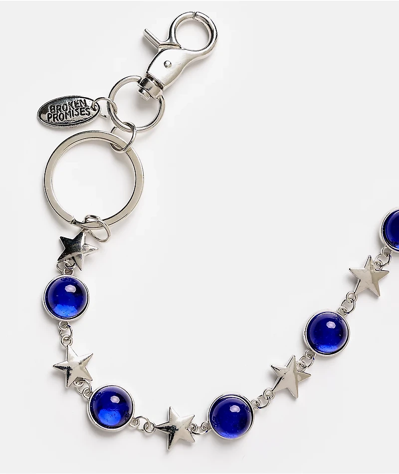 Broken Promises Celestial Silver & Blue Pocket Chain