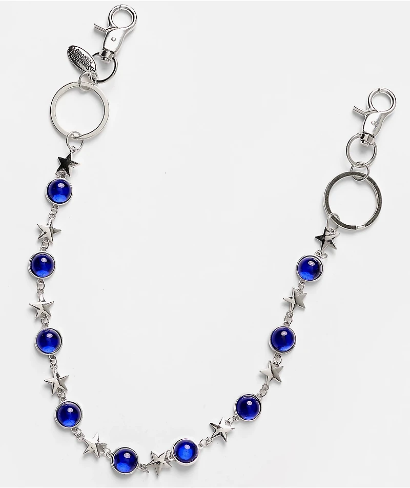 Broken Promises Celestial Silver & Blue Pocket Chain