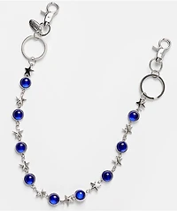 Broken Promises Celestial Silver & Blue Pocket Chain
