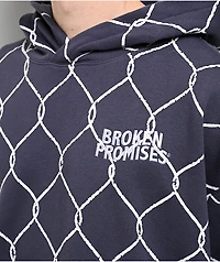 Broken Promises Chain Link Grey Hoodie