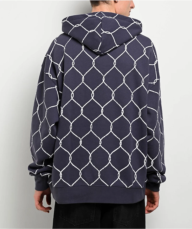 Broken Promises Chain Link Grey Hoodie
