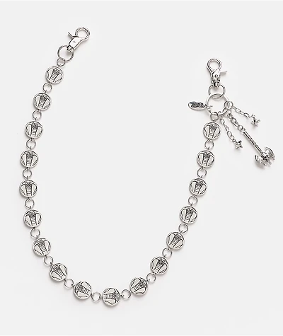 Broken Promises Chandelier Silver Pocket Chain
