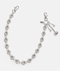 Broken Promises Chandelier Silver Pocket Chain