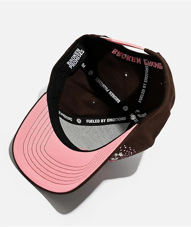 Broken Promises Charmed Brown Snapback Hat
