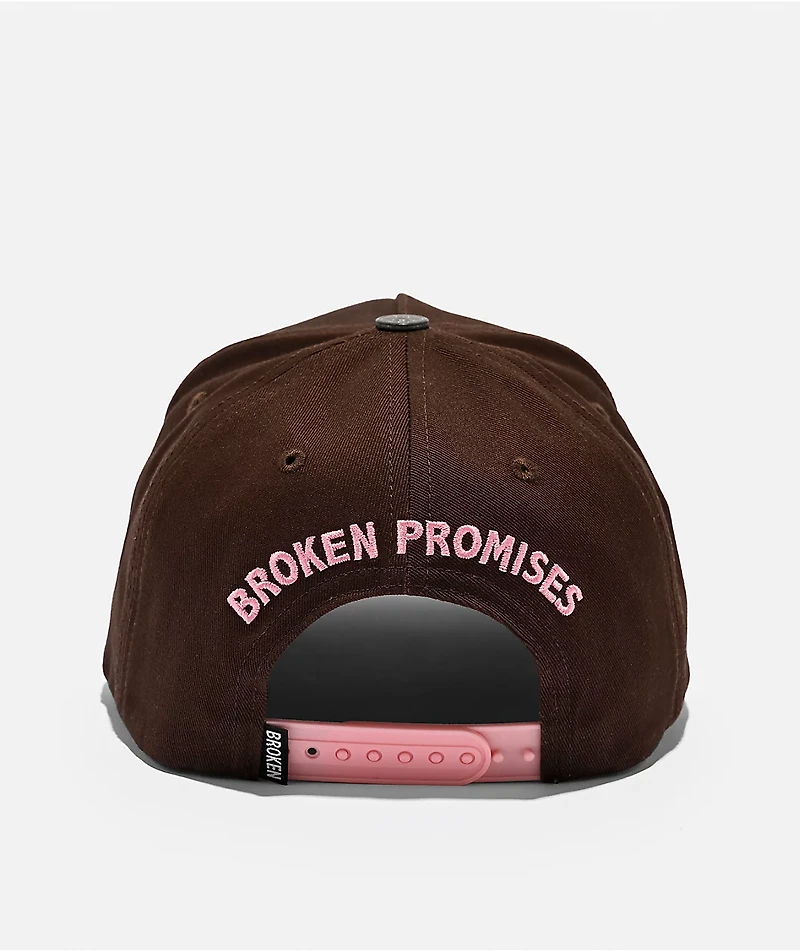 Broken Promises Charmed Brown Snapback Hat