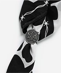 Broken Promises Chivalry Black & White Bandana Necklace