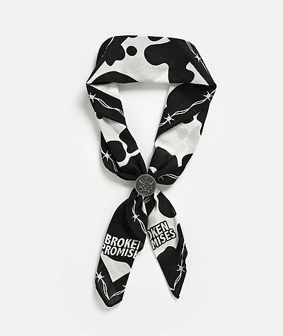 Broken Promises Chivalry Black & White Bandana Necklace