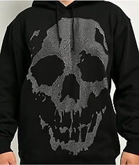Broken Promises Chrome Face Black Hoodie