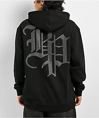Broken Promises Chrome Face Black Hoodie