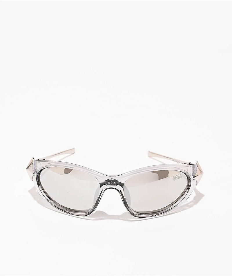 Broken Promises Chromebone Silver & Grey Sunglasses