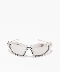 Broken Promises Chromebone Silver & Grey Sunglasses