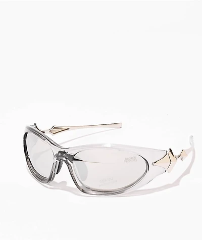 Broken Promises Chromebone Silver & Grey Sunglasses