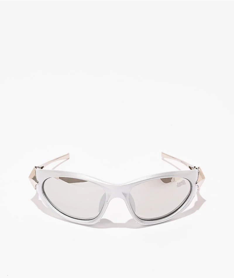 Broken Promises Chromebone Silver Sunglasses