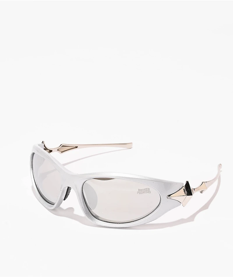 Broken Promises Chromebone Silver Sunglasses