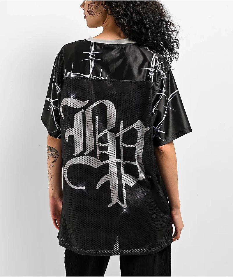 Broken Promises Chromeface Black Mesh Jersey