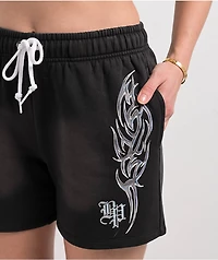 Broken Promises Chromium Black Wash Sweat Shorts