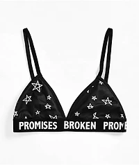 Broken Promises Chuck Black Lounge Bralette