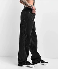 Broken Promises Chuck Star Black Denim Jeans