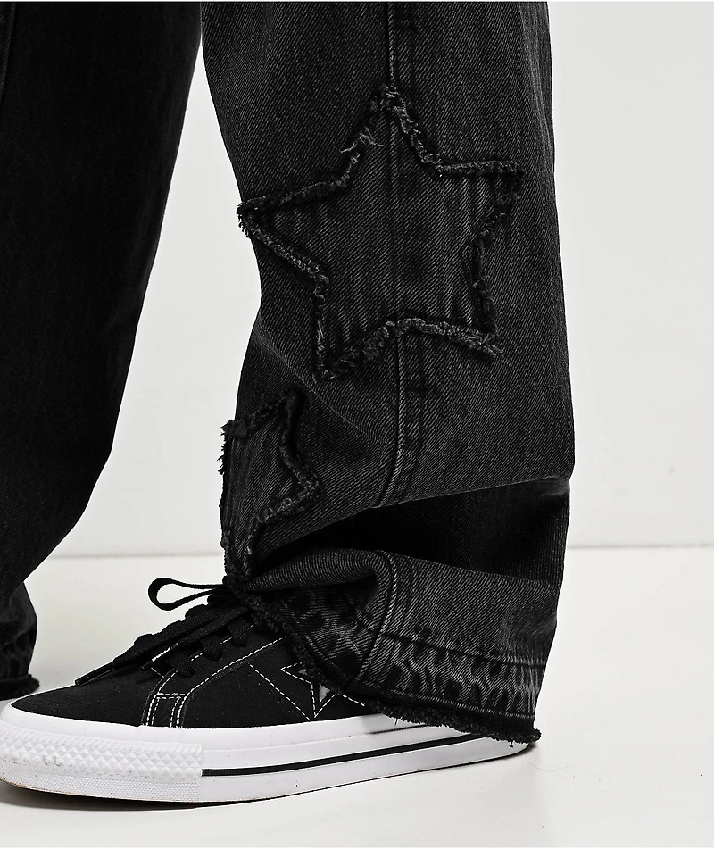 Broken Promises Chuck Star Black Denim Jeans