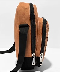 Broken Promises Cobweb Tan Crossbody Bag