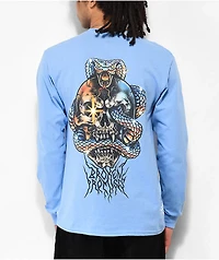 Broken Promises Corn Snake Blue Long Sleeve T-Shirt
