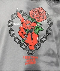 Broken Promises Could Be Different Grey Splitdye Long Sleeve T-Shirt