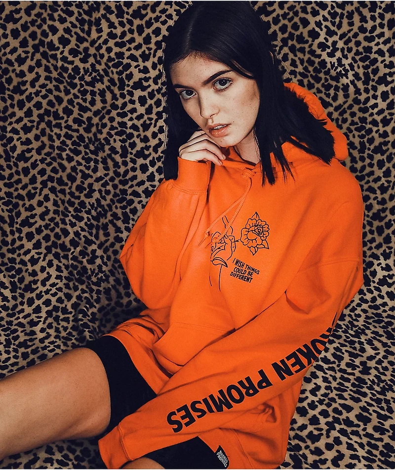 Broken Promises Could Be Different Orange Hoodie