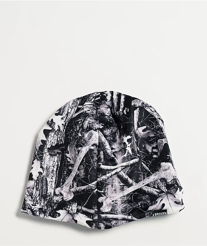 Broken Promises Cremation Grey Camo Skully Beanie