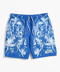 Broken Promises Cruel Summer Blue Board Shorts