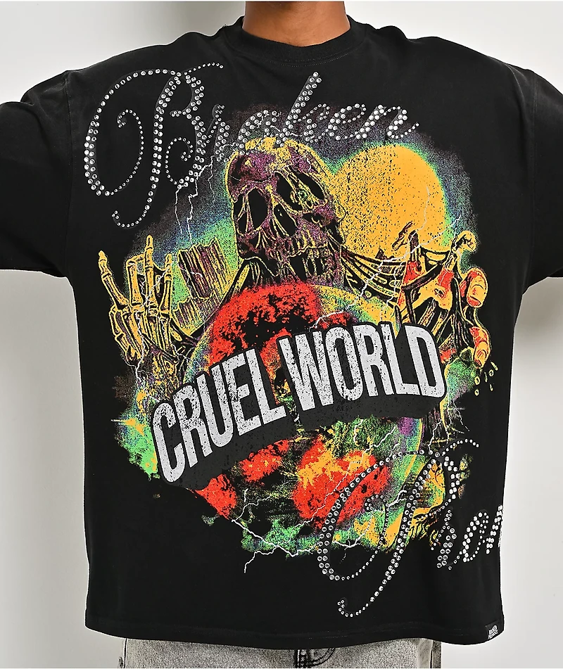 Broken Promises Cruel World Black T-Shirt