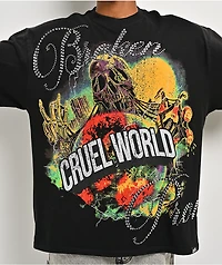 Broken Promises Cruel World Black T-Shirt