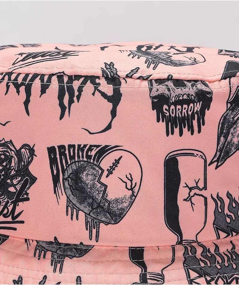 Broken Promises Crush Pink Bucket Hat