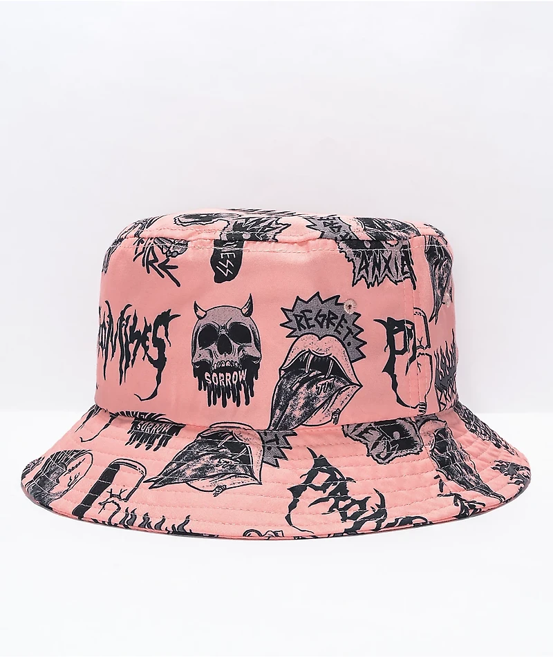 Broken Promises Crush Pink Bucket Hat