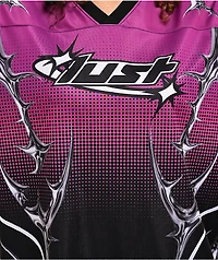 Broken Promises Cyber Lust Purple & Black Oversized Jersey