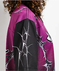 Broken Promises Cyber Lust Purple & Black Oversized Jersey