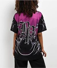 Broken Promises Cyber Lust Purple & Black Oversized Jersey
