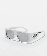 Broken Promises Cyber White Sunglasses