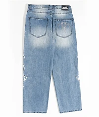 Broken Promises CyberSig Blue Wash Baggy Jeans