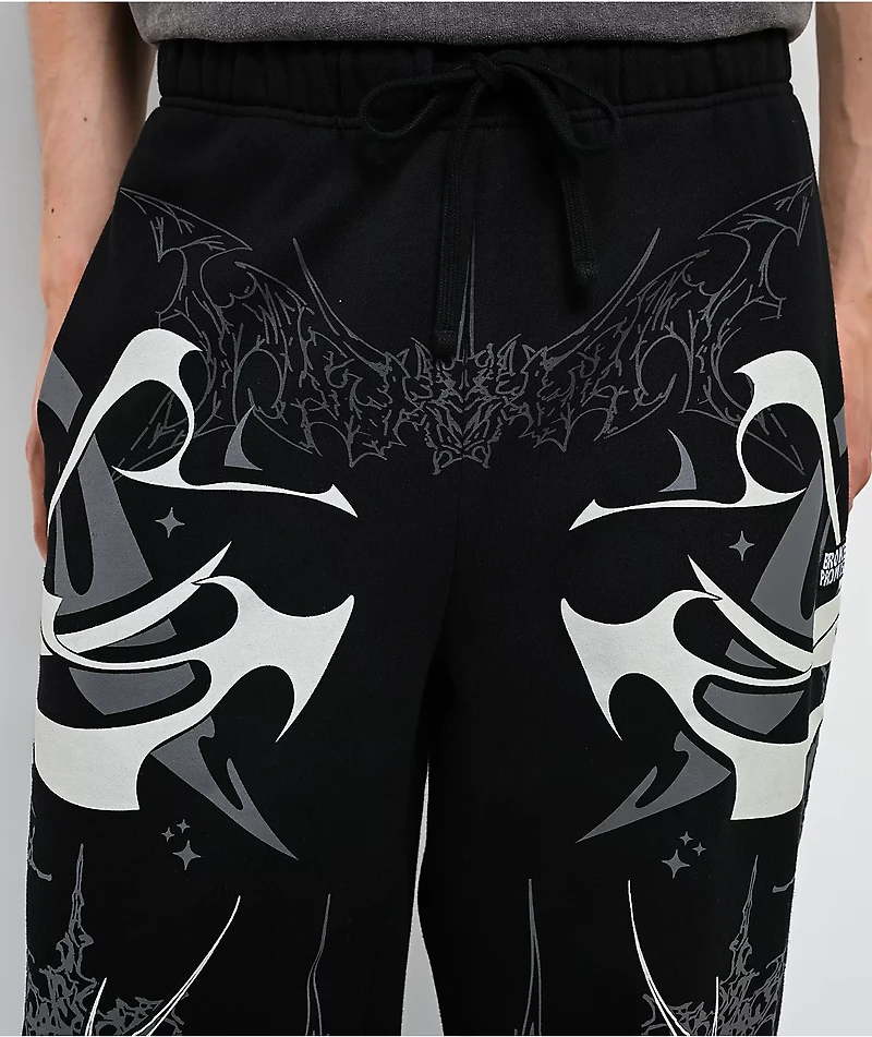 Broken Promises Cybercore Black Sweatpants