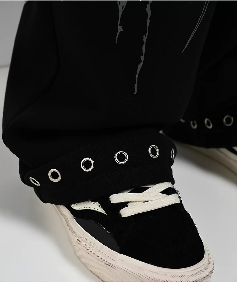 Broken Promises Cybercore Black Sweatpants