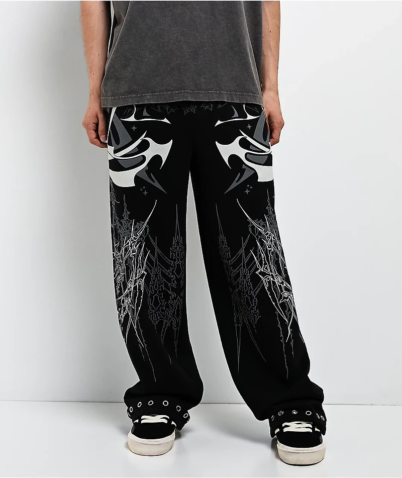 Broken Promises Cybercore Black Sweatpants