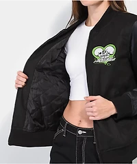 Broken Promises Cybernetic Black Varsity Jacket
