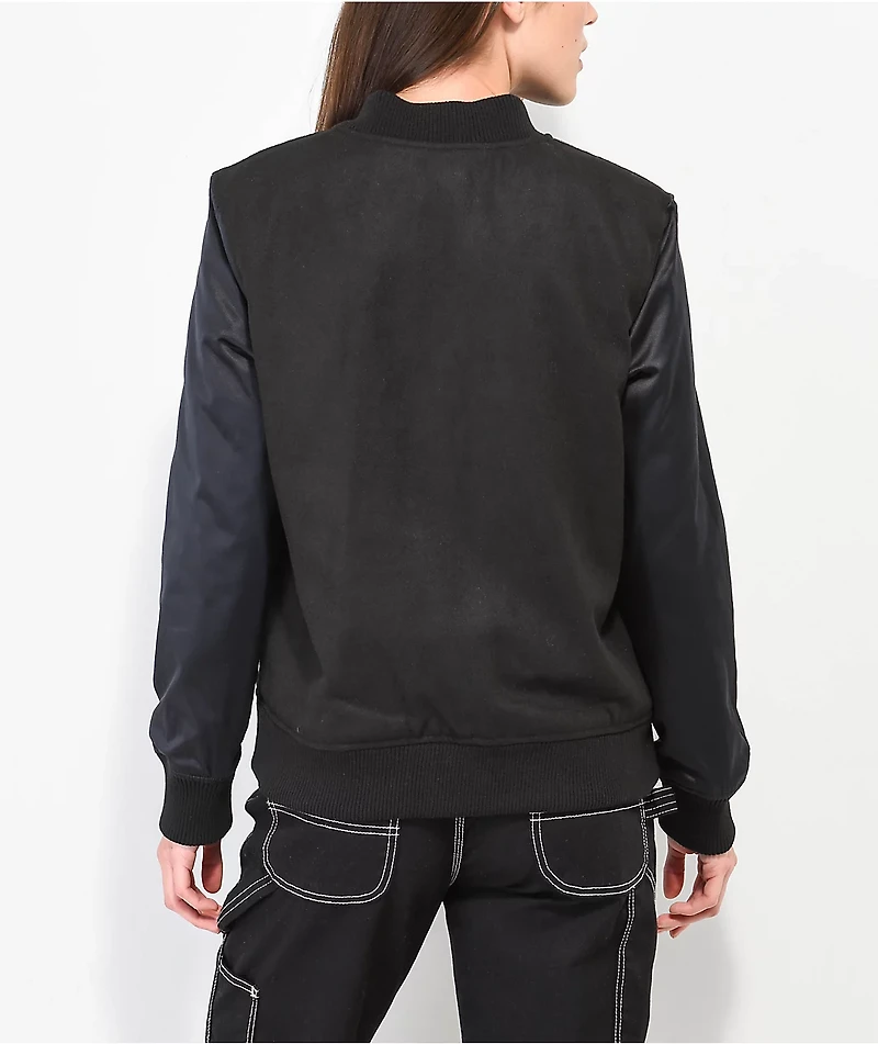 Broken Promises Cybernetic Black Varsity Jacket