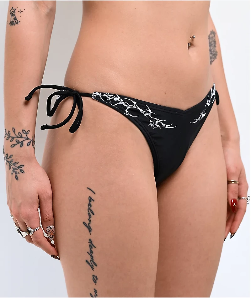 Broken Promises Cybersigilism High Leg Bikini Bottom