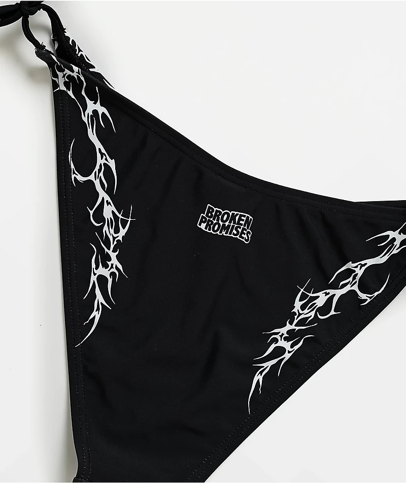 Broken Promises Cybersigilism High Leg Bikini Bottom