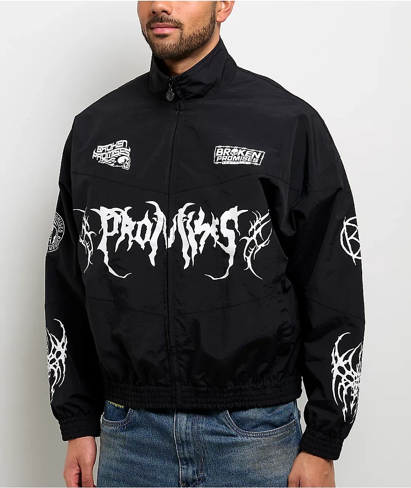 Broken Promises Cybersport Black Windbreaker Jacket