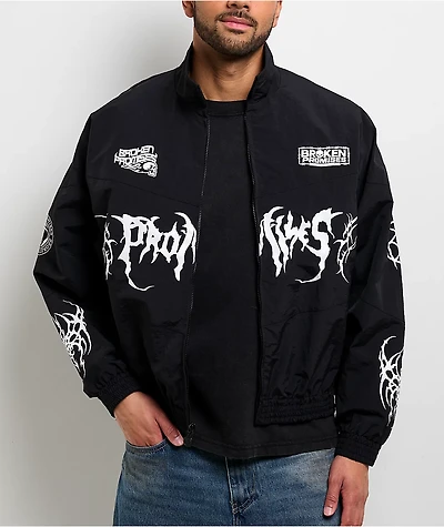 Broken Promises Cybersport Black Windbreaker Jacket